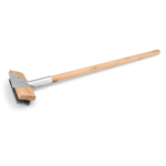 Was Germany Reinigungsbürste mit Schaber, 75 cm, mit Stahlborsten 2,5 cm, Holz, Stahl