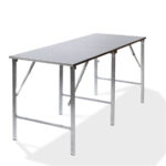 Feros SOLID200 – Edelstahl-Arbeitstisch klappbar 200x80x90 cm, Edelstahl – Bild 5