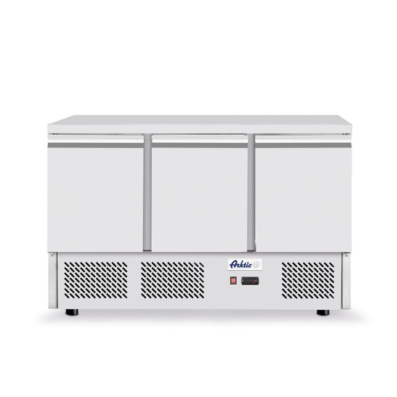 232026_2018.jpg Arktic Kühltisch, dreitürig Kitchen Line 380L, 230V/220W, 1375x700x(H)890mm – Bild 1