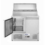Arktic Kühltisch, zweitürig mit Aufsatz-Kühlvitrine 300 L, 230V/310W, 900x702x(H)1265mm