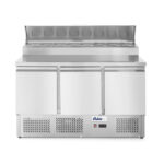 Arktic Kühltisch, dreitürig mit Aufsatz-Kühlvitrine 380 L, 230V/310W, 1365x702x(H)1265mm
