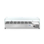 Arktic Aufsatz-Kühlvitrine Gastronorm 1/4, 7x GN 1/4, 230V/180W, 1505x335x(H)460mm