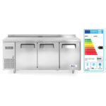 Arktic Tiefkühltisch, dreitürig Kitchen Line 390 L, Kitchen Line, 291L, 230V/550W, 1800x600x(H)886mm – Bild 3