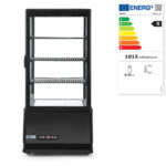 Arktic Aufsatz-Kühlvitrine 78 Liter, schwarz, 230V/170W, 444x397x(H)940mm – Bild 3