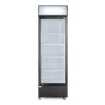 Arktic Eintüriger Kühlschrank mit hinterer Bar und hinterleuchteter Blende, , 254L, Schwarz, 220-240V/250W, 578x605x(H)1980mm