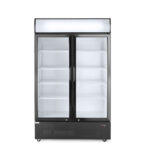 Arktic Rückwandkühlschrank mit hinterleuchteter Blende, zweitürig, 512L, Schwarz, 220-240V/510W, 1120x585x(H)1900mm