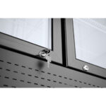 Arktic Rückwandkühlschrank mit hinterleuchteter Blende, zweitürig, 512L, Schwarz, 220-240V/510W, 1120x585x(H)1900mm – Bild 4