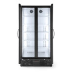 Arktic Kühlschrank mit doppelter Tür auf der Rückseite, 384L, Schwarz, 220-240V/365W, 900x530x(H)1820mm