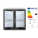 Arktic Kühlschrank mit doppelter Tür auf der Rückseite, 158L, Schwarz, 220-240V/160W, 900x530x(H)870mm – Bild 2