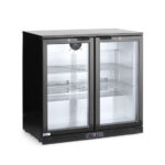 Arktic Kühlschrank mit doppelter Tür auf der Rückseite, 158L, Schwarz, 220-240V/160W, 900x530x(H)870mm – Bild 3