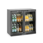 Arktic Bar-Kühlschrank mit doppelter Tür, 158L, Schwarz, 220-240V/160W, 900x530x(H)870mm – Bild 5
