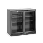 Arktic Bar-Kühlschrank mit doppelter Tür, 158L, Schwarz, 220-240V/160W, 900x530x(H)870mm – Bild 2