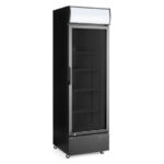 Arktic Eintüriger Kühlschrank mit hinterer Bar und hinterleuchteter Blende, , 254L, Schwarz, 220-240V/250W, 578x605x(H)1980mm