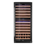 Arktic Weinkühler, 2 Zonen, 124 Flaschen, 265L, Schwarz, 570x595x(H)1400mm