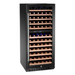 Arktic Weinkühler, 2 Zonen, 124 Flaschen, 265L, Schwarz, 570x595x(H)1400mm – Bild 2
