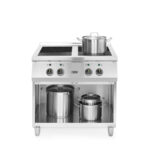 Hendi Induktionsherd mit 4 Kochfeldern, 400V/17000W, 800x720x(H)854mm – Bild 4