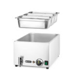 Hendi Wasserbad-Set mit Ablasshahn Ranger, GN 1/1, 230V/1000W, 605x332x(H)242mm – Bild 5
