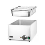 Hendi Set: Bain-Marie Ranger + 3x GN 1/3 Behälter mit Deckel, GN 1/1, 230V/1000W, 590x332x(H)242mm – Bild 5