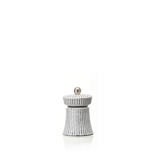2458209_WS.png Was Germany Salzmühle mit Edelstahl Mahlwerk IRON CRUSH, Höhe 9,5 cm, weiß, Gusseisen – Bild 1