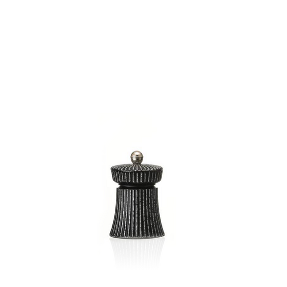 2468109_WS.png Was Germany Pfeffermühle mit Carbonstahl Mahlwerk IRON CRUSH, Höhe 9,5 cm, schwarz/weiß, Gusseisen – Bild 1