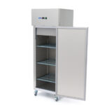 Maxima Gastro Kühlschrank - 400 l - 3 Einstellbare Regale - Rostfreier Stahl - auf Rädern – Bild 2
