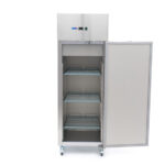 Maxima Gastro Kühlschrank - 400 l - 3 Einstellbare Regale - Rostfreier Stahl - auf Rädern – Bild 4