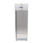 Maxima Gastro Kühlschrank - 400 l - 3 Einstellbare Regale - Rostfreier Stahl - auf Rädern – Bild 3