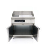 Maxima Gastro Induktions-Grillplatte 700 - Glatt & Gerillt - 10.000 W - Doppel - Mit Untergestell – Bild 2