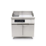 Maxima Gastro Induktions-Grillplatte 700 - Glatt & Gerillt - 10.000 W - Doppel - Mit Untergestell – Bild 3