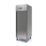 Maxima Gastro Gefrierschrank - 600 l - 3 Einstellbare Regale (2/1 GN) - Rostfreier Stahl - auf Rädern