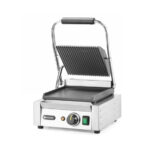 Hendi Kontaktgrill - Einzelversion, oben gerillt, unten glatt, 230V/1800W, 310x375x(H)216mm – Bild 2