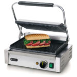 Hendi Kontaktgrill - Panini, oben und unten gerillt, 230V/2200W, 430x375x(H)216mm – Bild 2
