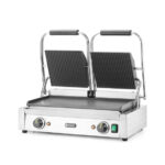 Hendi Kontaktgrill - Doppelversion, oben gerillt, unten glatt, 230V/3600W, 570x375x(H)216mm – Bild 2
