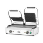 Hendi Kontaktgrill - Doppelversion, oben gerillt, unten glatt, 230V/3600W, 570x375x(H)216mm – Bild 3