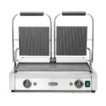 Hendi Kontaktgrill - Doppelversion, oben gerillt, unten glatt, 230V/3600W, 570x375x(H)216mm