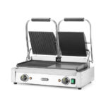 Hendi Kontaktgrill - Doppelversion, halb glatt, halb gerillt, 230V/3600W, 570x375x(H)216mm – Bild 2
