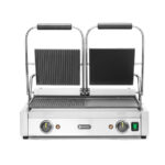 Hendi Kontaktgrill - Doppelversion, halb glatt, halb gerillt, 230V/3600W, 570x375x(H)216mm