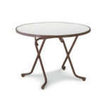 Barths Dublin - Klapptisch rund Ø 100 cm, Braun