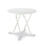 Barths Dublin - Klapptisch rund Ø 80 cm, Weiß