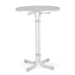 Barths Multiflex - Runder Bartisch 80 cm, Weiß