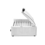Hendi Rollengrill - 2 Zonen mit Energiesparabdeckung, 11 Rollen, 220-240V/980W, 566x527x(H)259mm – Bild 2