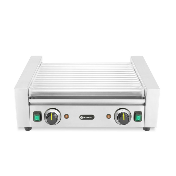 268667_01.jpg Hendi Rollengrill – 2 Zonen, 14 Rollen, 230V/1230W, 566x640x(H)192mm – Bild 1