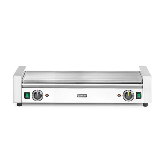 268674_OBW_2025_09_IMGP8264_2.jpg Hendi Rollengrill XL - 2 Zonen, 14 Rollen, Silber, 220-240V/2000W, 732x590x(H)168mm – Bild 1