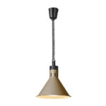 Hendi Höhenverstellbare Wärmelampe, konisch, Beige, 230V/250W, ⌀275x(H)250mm – Bild 2