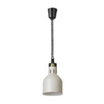 Hendi Höhenverstellbare Wärmelampe, zylinderförmig, Weiß, 230V/250W, ⌀175x(H)250mm