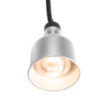 Hendi Höhenverstellbare Wärmelampe, zylinderförmig, Silber, 230V/250W, ⌀175x(H)250mm – Bild 4