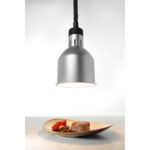 Hendi Höhenverstellbare Wärmelampe, zylinderförmig, Silber, 230V/250W, ⌀175x(H)250mm – Bild 3