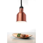 Hendi Höhenverstellbare Wärmelampe, zylinderförmig, Kupfer, 230V/250W, ⌀175x(H)250mm – Bild 3