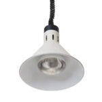 Hendi Höhenverstellbare Wärmelampe, konisch, Weiß, 230V/250W, ⌀275x(H)250mm – Bild 3