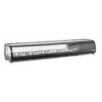 Arktic Sushi-Vitrine, Fassungsvermögen: 5x GN 1/2 (H)40 mm (im Lieferumfang enthalten)., Schwarz, 220-240V/190W, 1800x420x(H)265mm – Bild 4